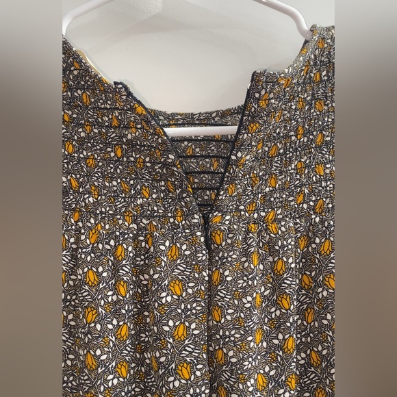 Michael Kors Women’s Floral Blouse Size S | Long Sleeve Lightweight Top - Picture 8 of 9